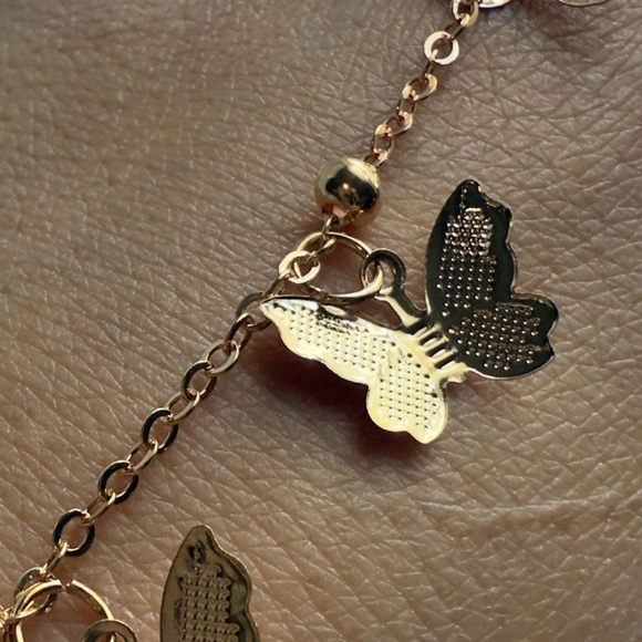 Shahmaran Gold Butterfly Charm Bracelet ring 
New trend - Picture 10 of 12